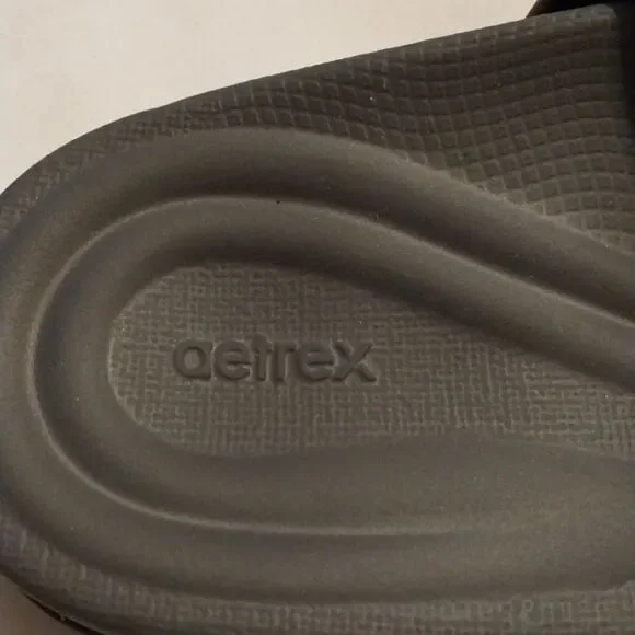 AETREX slip on double strap velcro closure sandals size 7 - Picture 2 of 8